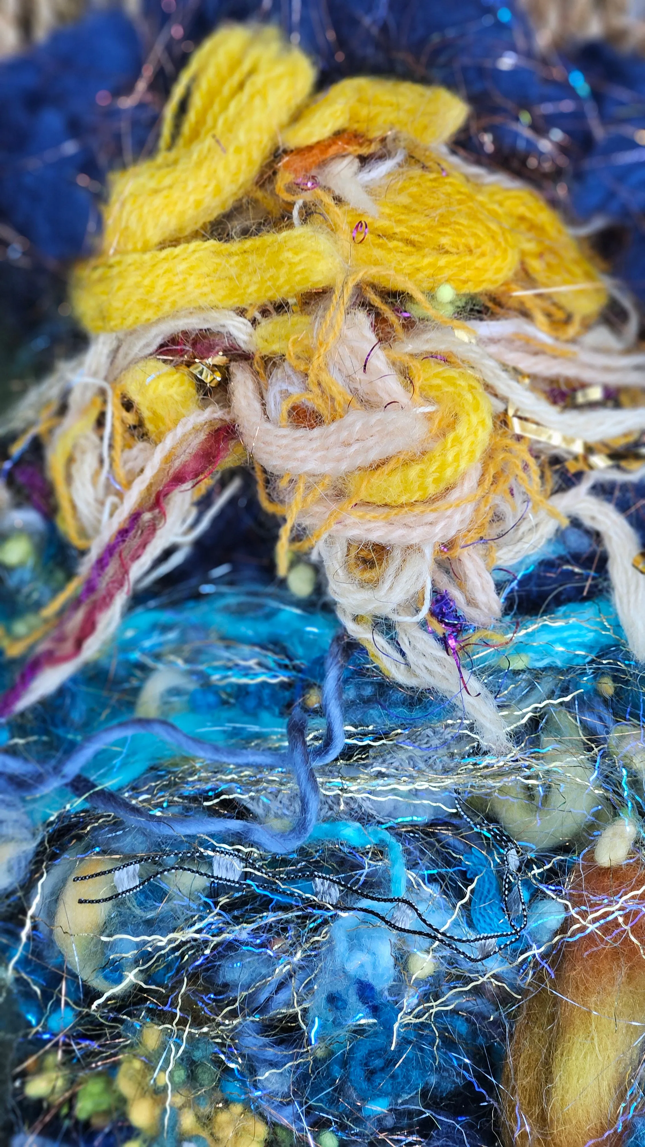 STARRY NIGHT - Van Gogh Inspired Wool Texture Blend - 2.5 oz