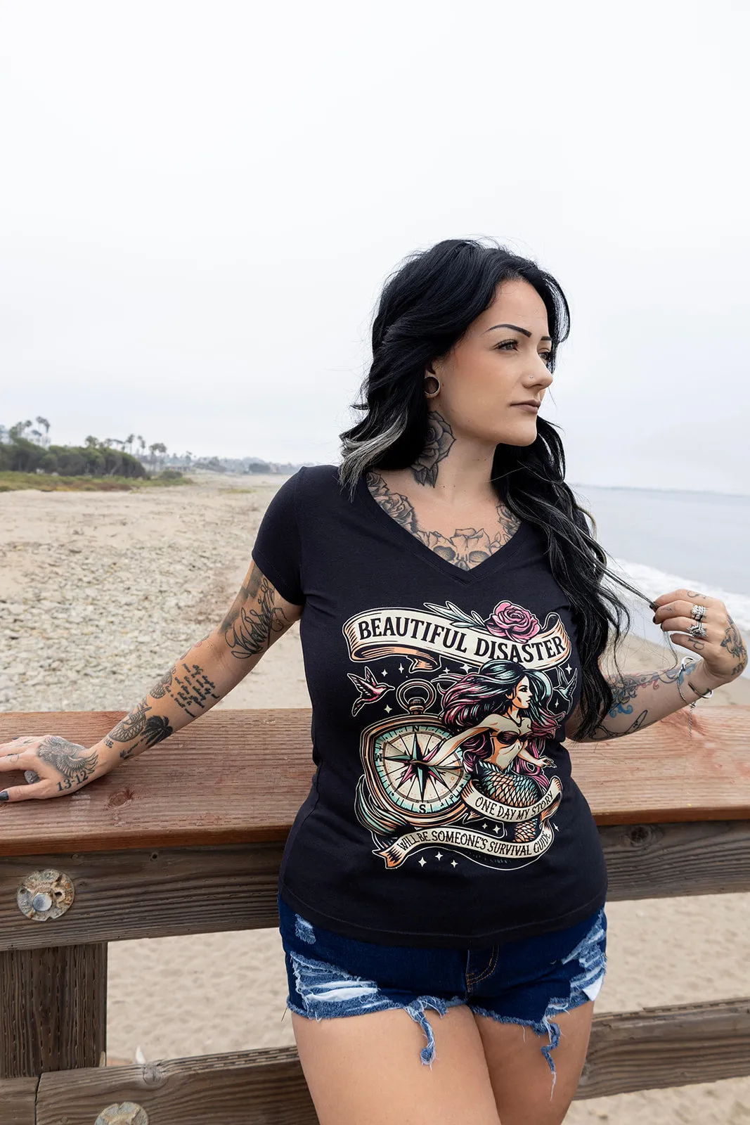 Survival Guide V-Neck Tee