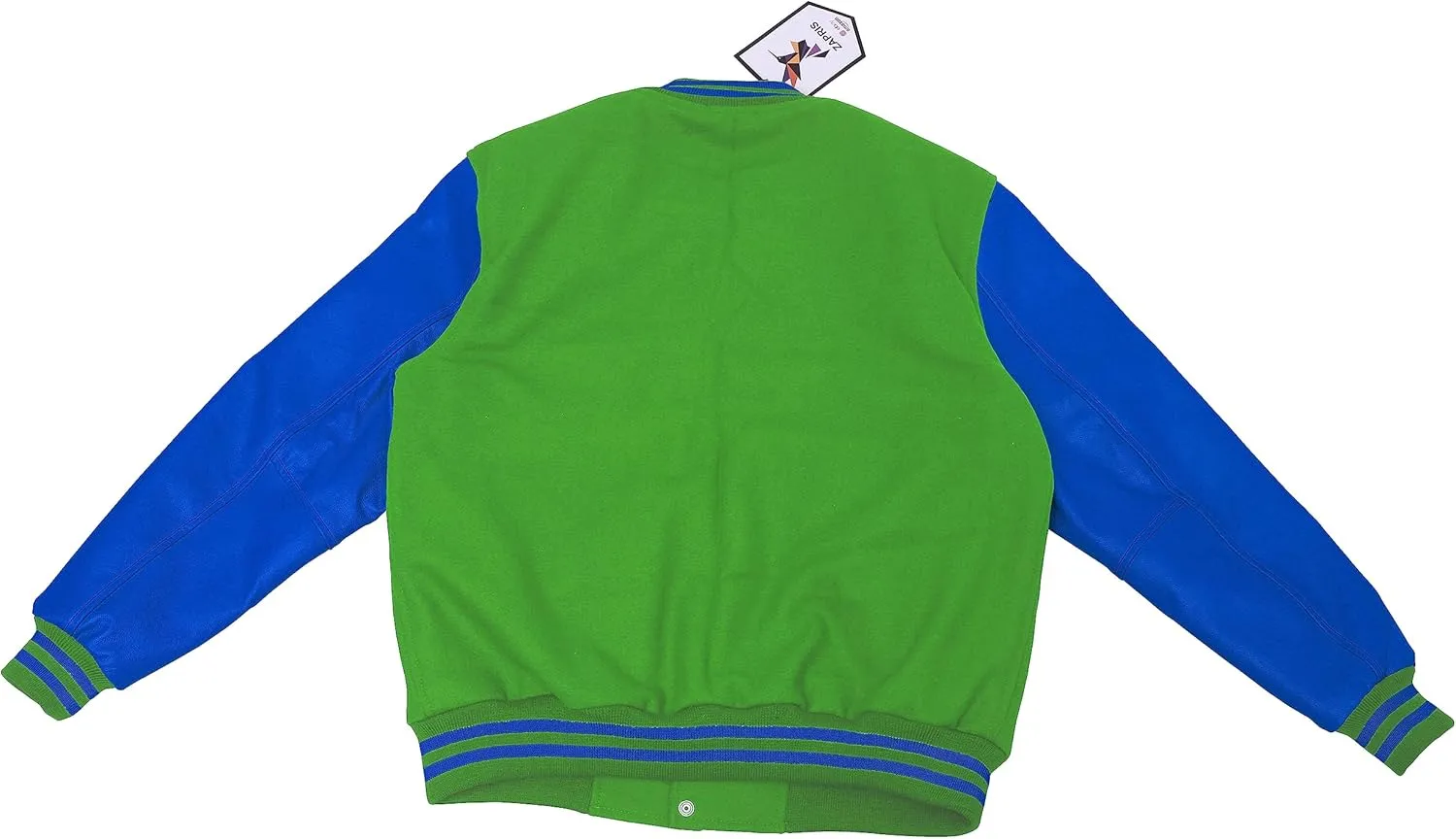 Unisex Women/Mens Varsity Letterman Jacket College Baseball Bomber Wool   Royal Blue Leather Sleeves