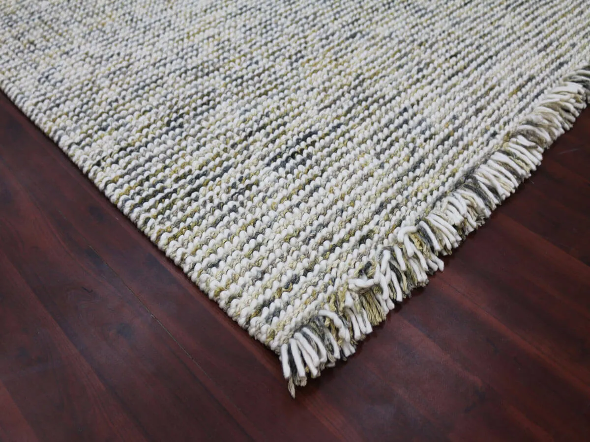 Vivid Modern Gold Hand-Woven Rug 5'x7'6"