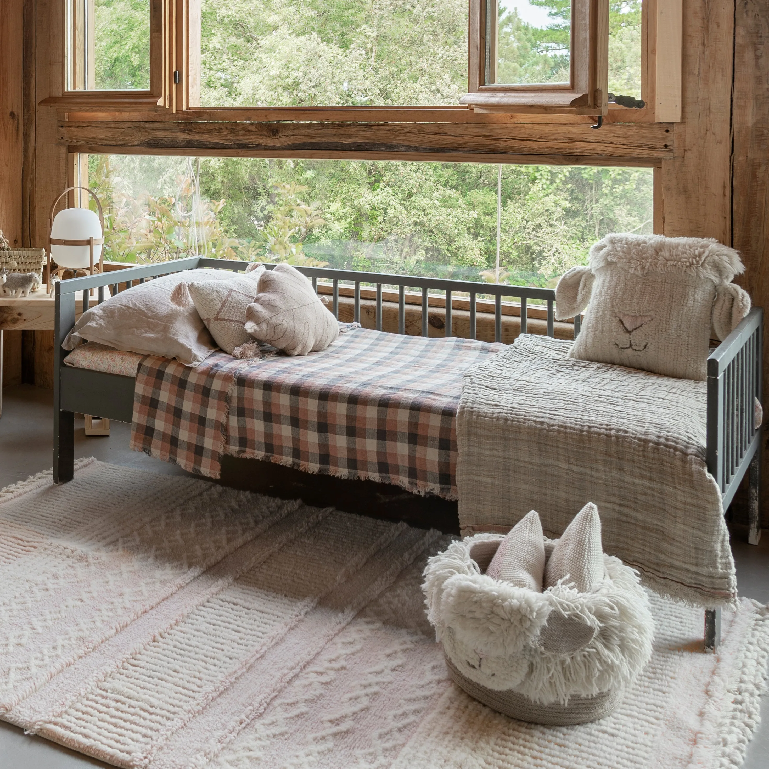 Washable Pink Nose Sheep Cushion