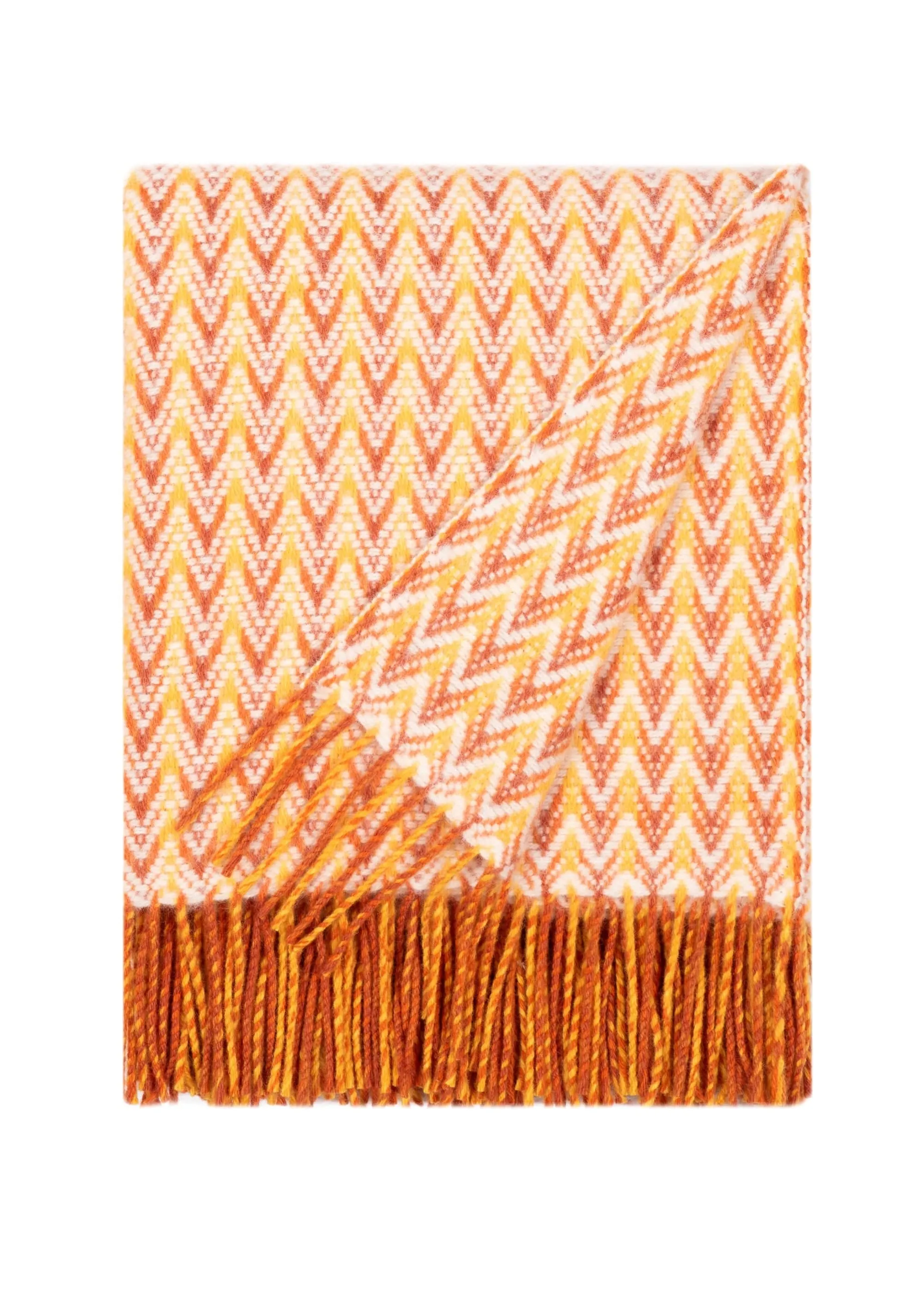 Wave Wool Design blanket throw - Aqua