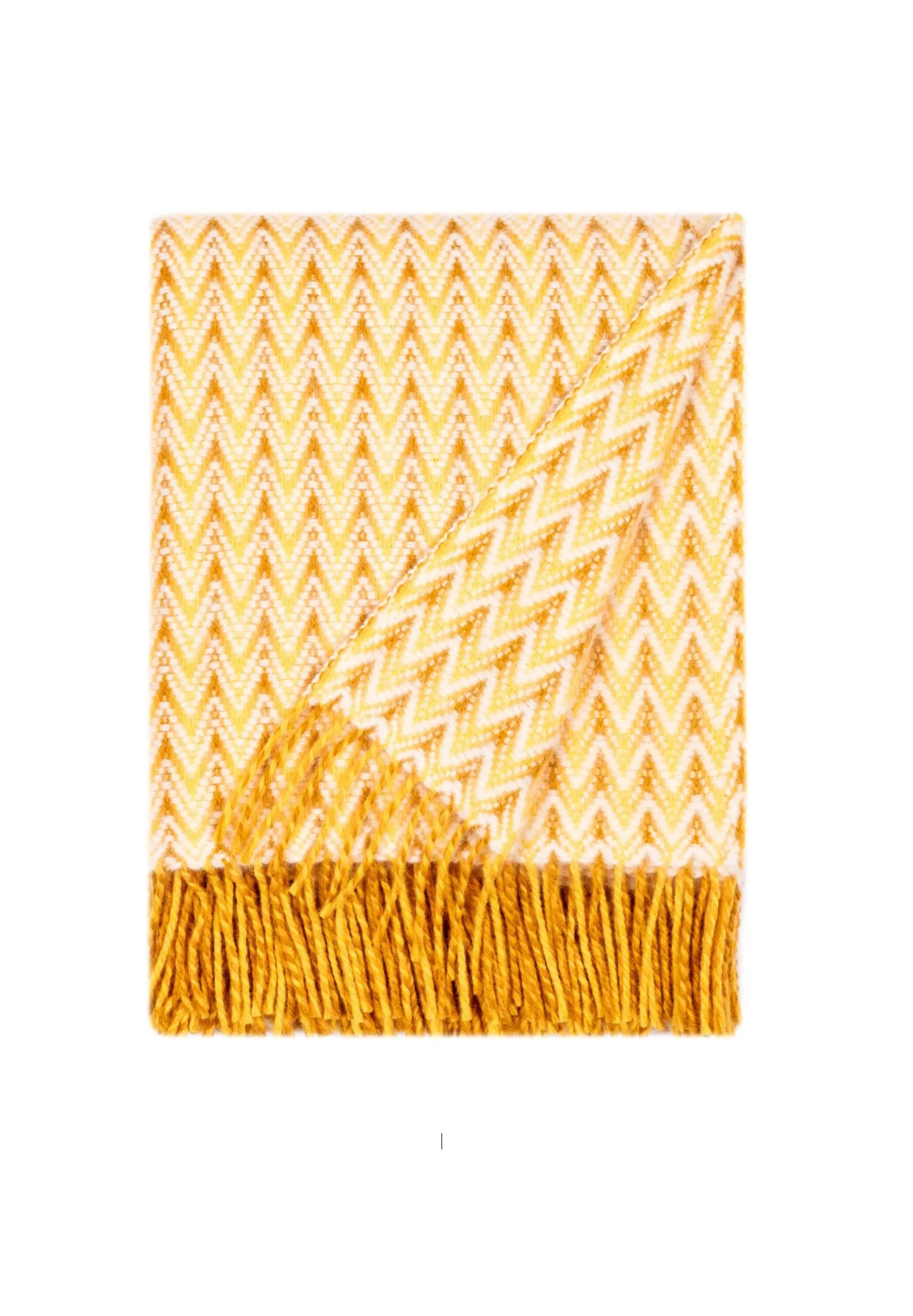 Wave Wool Design blanket throw - Aqua