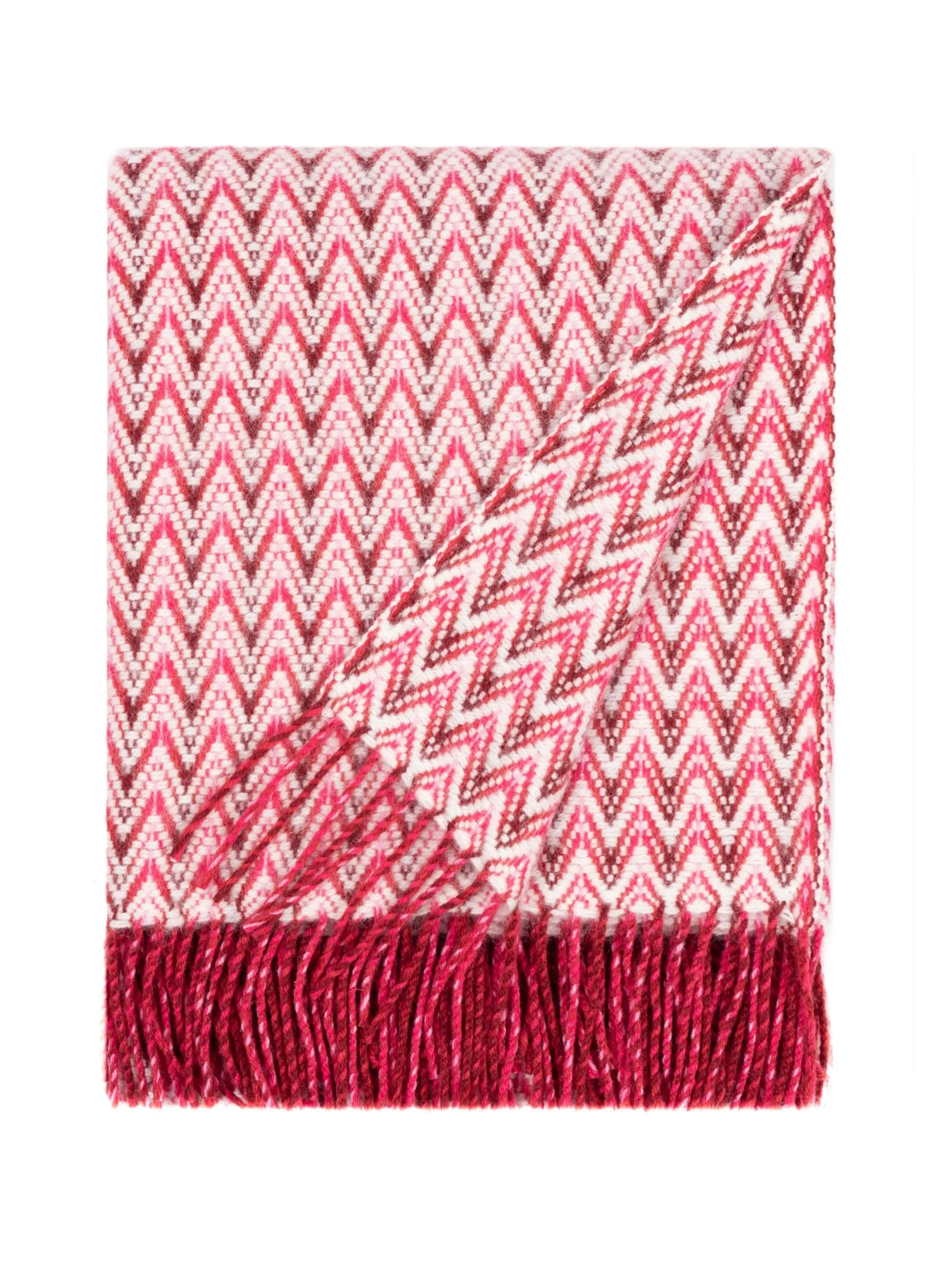 Wave Wool Design blanket throw - Aqua