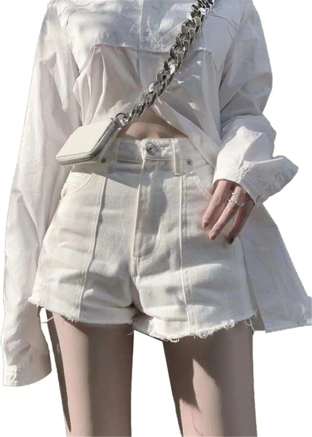 Women's Skirt Female's Retro Denim with High Waist Mini Skirts